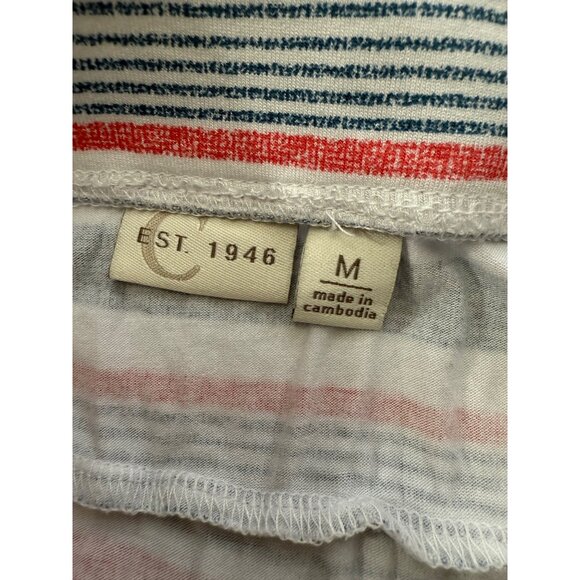 Cato Maxi Skirt Women's Size Medium Blue White Red Striped Stretch Pull On - Picture 4 of 5